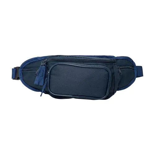 600D polyester 5-pocket waist bag with adjustable waist strap and clip closure 600D polyester 5-pocket waist bag with adjustable waist strap and clip closure