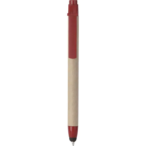 TOUCH SCREEN BALLPOINT PEN IN PLASTIC AND RECYCLED CARDBOARD TOUCH SCREEN BALLPOINT PEN IN PLASTIC AND RECYCLED CARDBOARD