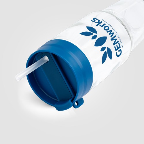 Polar  Recycled Glass Dual Tone Straw Tumbler - 1 L