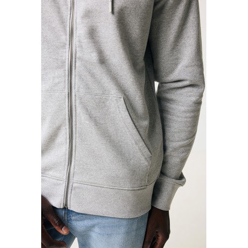 Sweat à capuche avec zip en coton recyclé IQONIQ Abisko