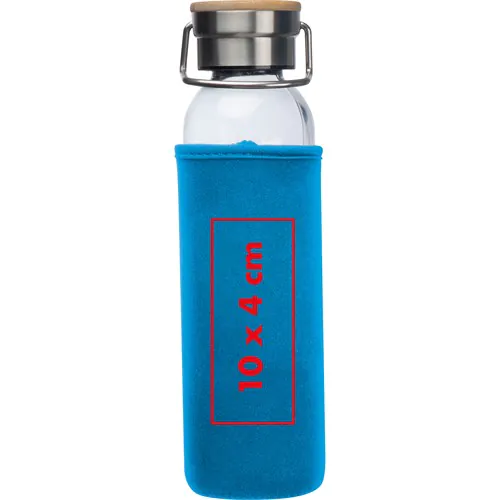 Bouteille en verre avec housse néoprène, 600 ml Bouteille en verre avec housse néoprène, 600 ml
