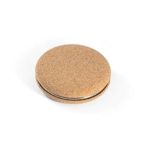 TILBURY. Folding cosmetic mirror in cork TILBURY. Folding cosmetic mirror in cork