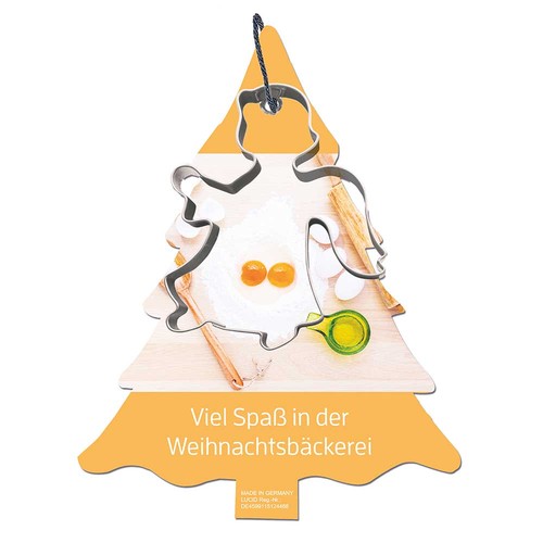 Baking shape with recipe book fir tree – standard design Baking shape with recipe book fir tree – standard design