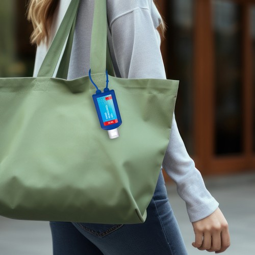 Hand Cleansing Gel, 50 ml Bumper (blue), Body Label