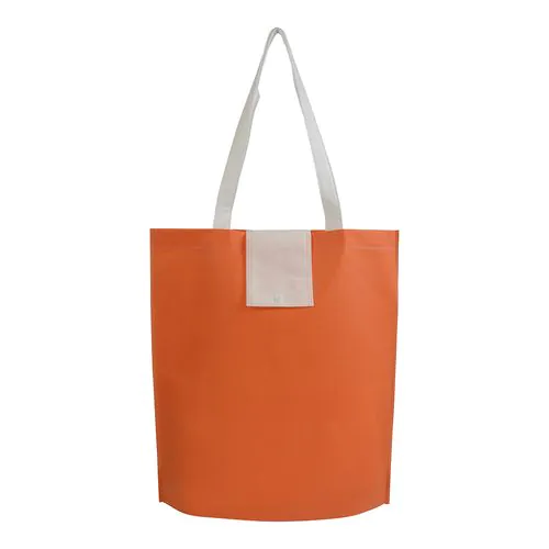 Not woven 80g/m2 foldable shopping bag with short handles Not woven 80g/m2 foldable shopping bag with short handles