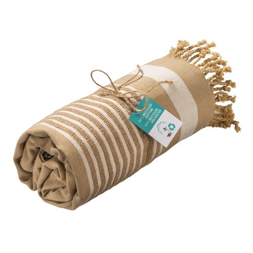 350 g/m2 recycled cotton beach towel/pareo