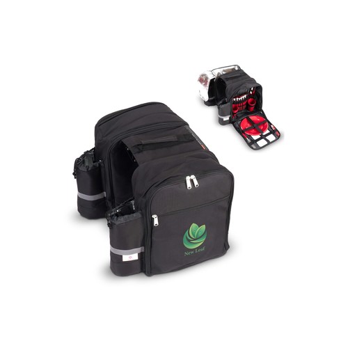 Double picnic bicycle pannier