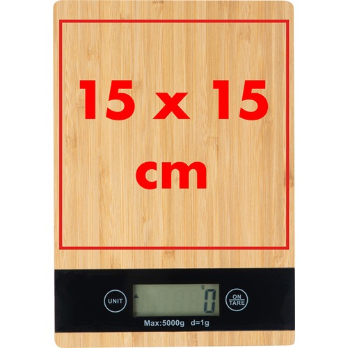 Digital bamboo kitchen scale