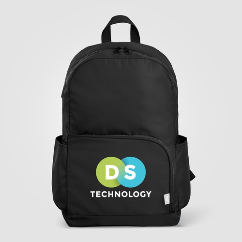 Zaino per laptop Kora in rPET con doppia tasca e cerniera dorata da 38 cm - 20L