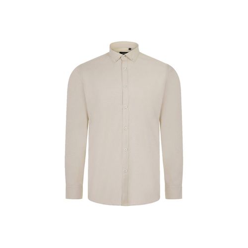 VL PRITHVI MAN. Camicia Oxford da uomo (180 g/m²) in cotone (50%), poliestere (45%) ed elastan (5%)