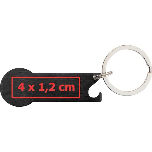 Sleutelhanger met winkelwagenmunt Stickit Sleutelhanger met winkelwagenmunt Stickit