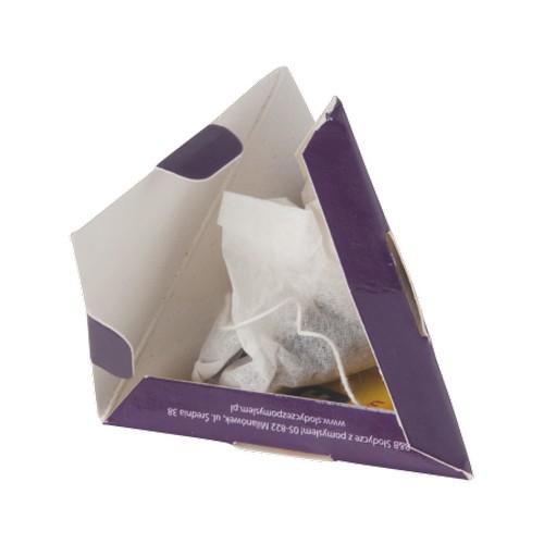 1 pyramid tea-bag in pyramid paper box