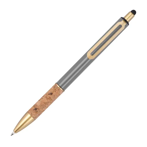 Ball pen with cork grip zone Ball pen with cork grip zone