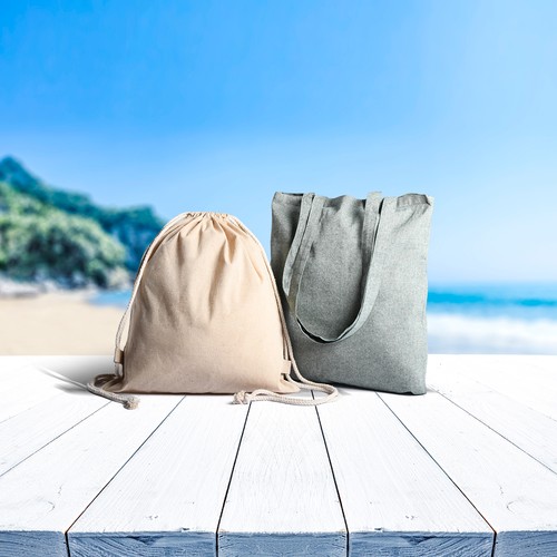 100% RECYCLED COTTON (150 gr/m²) SHOPPING BAG 100% RECYCLED COTTON (150 gr/m²) SHOPPING BAG