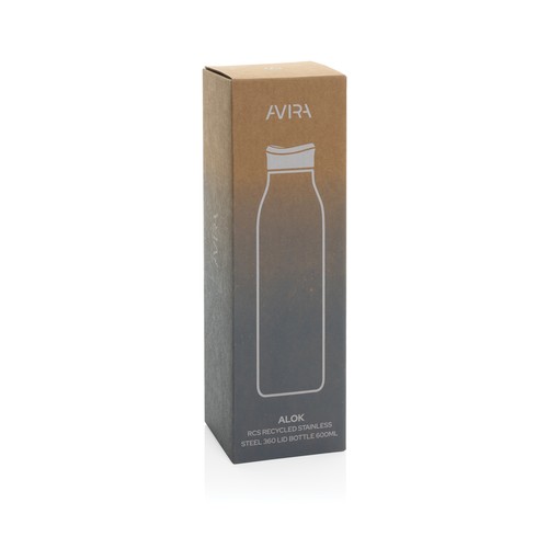 Bouteille d'eau 600ml en acier recyclé RCS Avira Alok