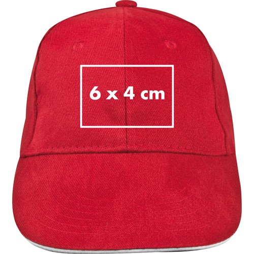 Casquette 6 Panel Sandwich heavy-brushed
