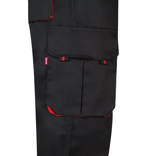 VL HYPNOS. Two-tone multi-pocket twill trousers (200g/m²), in cotton (35%) and polyester (65%)