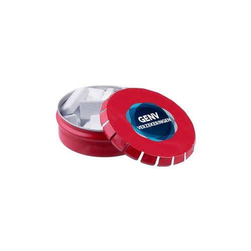 Mini clic-clac tin with shape peppermint Mini clic-clac tin with shape peppermint