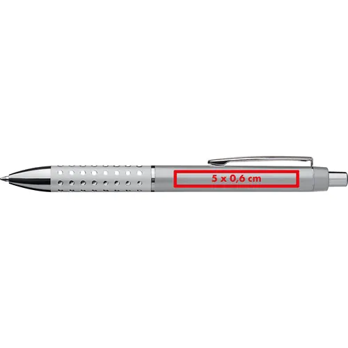 Plastic ball pen with sparkling dot grip zone Plastic ball pen with sparkling dot grip zone