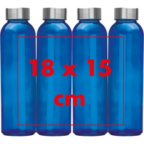 Borraccia colorata con tappo grigio