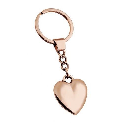 ROSÉ HEART KEY RING