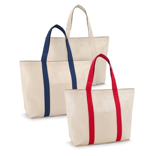 VILLE. 100% katoenen canvas tas met voor- en binnenzak (280 g/m²) VILLE. 100% katoenen canvas tas met voor- en binnenzak (280 g/m²)