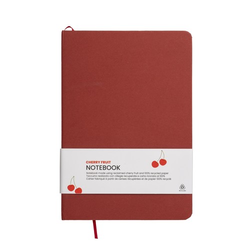 Carnet de notes avec couverture en résidus de fruits et fermeture élastique Carnet de notes avec couverture en résidus de fruits et fermeture élastique