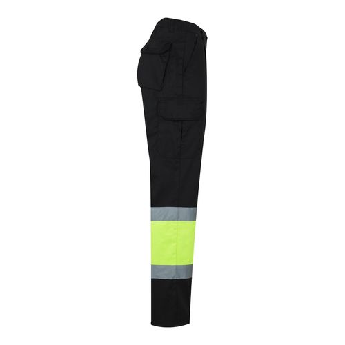 VL POSEIDON LARGE. Pantalón de sarga multibolsillos bicolor (210 g/m²), en algodón (20 %) y poliéster (80 %)