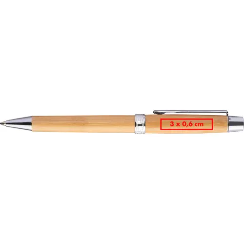 Bamboo pen with twist in bamboo case Bamboo pen with twist in bamboo case