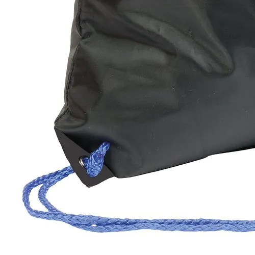 Mochila negra de poliester 210T con asas coloradas Mochila negra de poliester 210T con asas coloradas