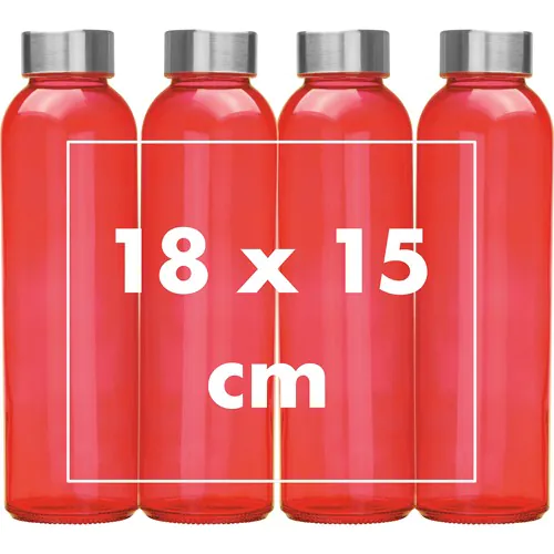 Borraccia colorata con tappo grigio Borraccia colorata con tappo grigio