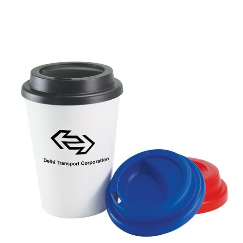 Tasse à café à emporter en plastique à double paroi (340ml/12oz) **