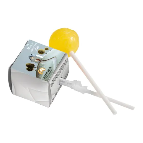 Boîte carrée avec sucette