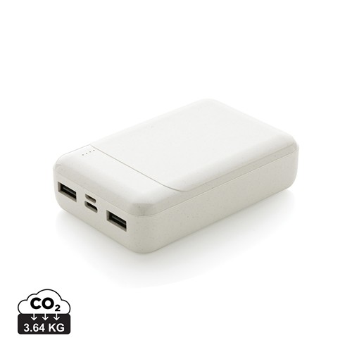10.000 mAh Powerbank aus RCS Standard recyceltem Kunststoff 10.000 mAh Powerbank aus RCS Standard recyceltem Kunststoff