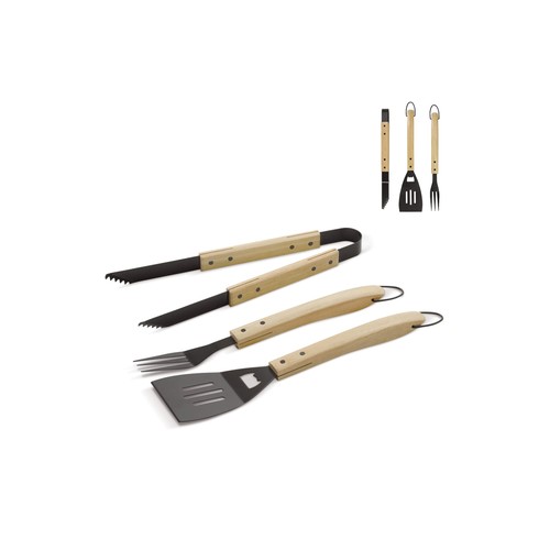 Barbecue tool set wood Barbecue tool set wood