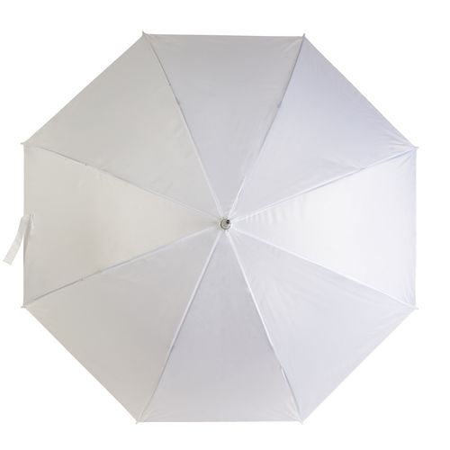 Automatic umbrella with metal shaft and plastic crook handle
