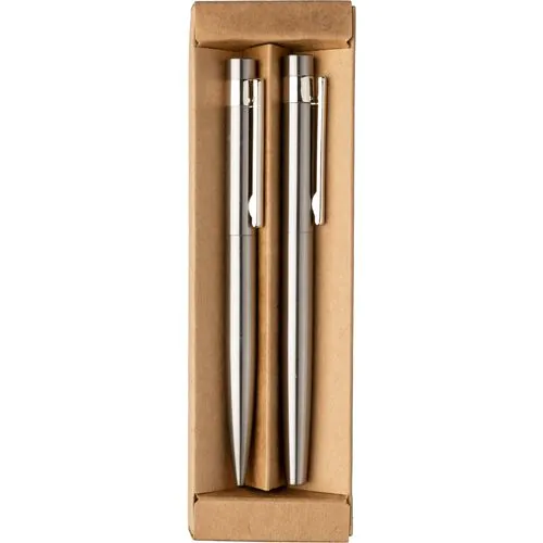 Recycled stainless steel writing set Fritz