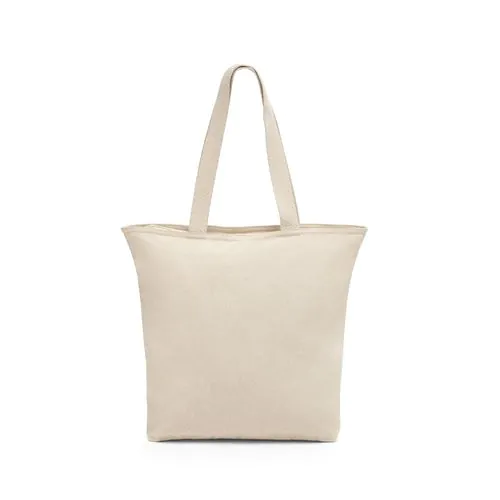 HACKNEY. Sac 100% coton avec fermeture éclair (280 g/m²)