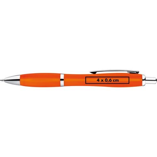 Plastic ball pen with metal clip Plastic ball pen with metal clip