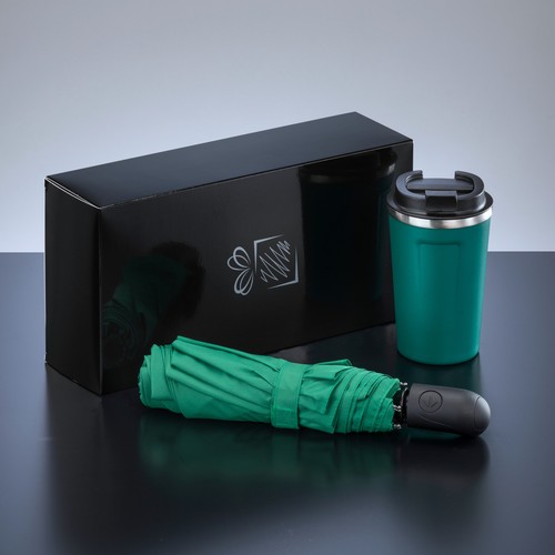 TRAVELLER SET: THERMAL MUG NORDIC 350 ml & FULL AUTOMATIC UMBRELLA TRAVELLER SET: THERMAL MUG NORDIC 350 ml & FULL AUTOMATIC UMBRELLA
