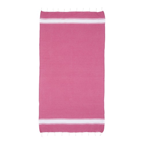 Recycled cotton fringed beach towel Recycled cotton fringed beach towel