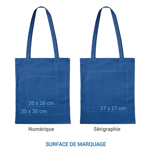 Sac coton 140gr Bleu Royal Sac coton 140gr Bleu Royal