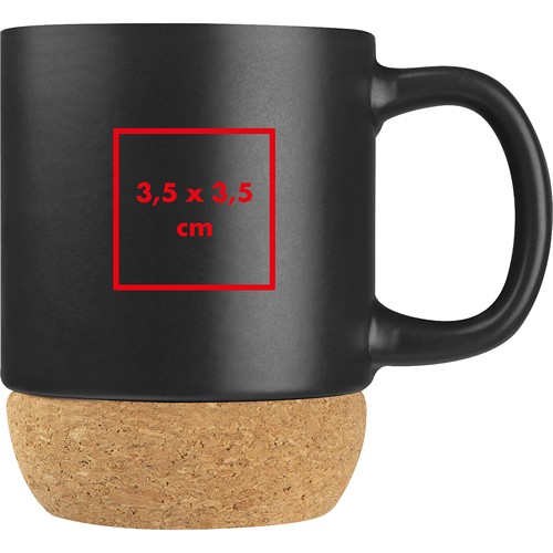 Ceramic mug with cork ground Ceramic mug with cork ground