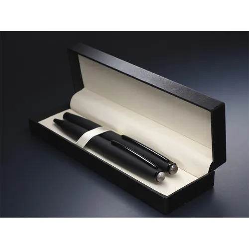 Parure de stylos avec pierre en Silex rayé Parure de stylos avec pierre en Silex rayé