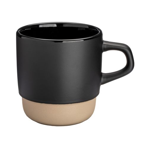 320 ml ceramic mug. Stackable. With matte exterior and glossy interior