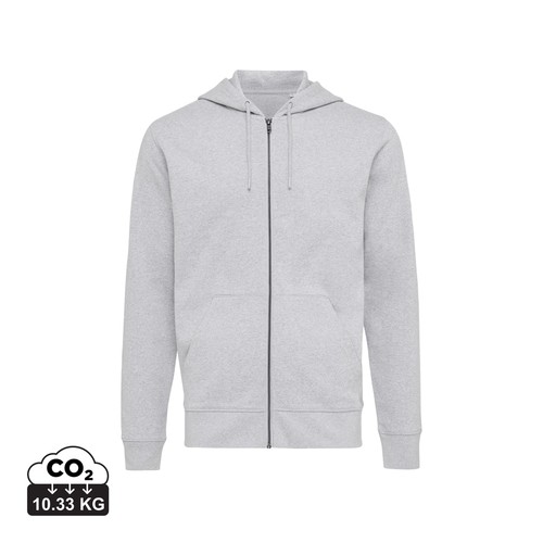 Sweat à capuche avec zip en coton recyclé IQONIQ Abisko