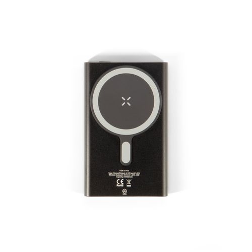 WRIGHT 10. Magnetic power bank with super-fast charging in recycled aluminum and recycled ABS 10'000 mAh