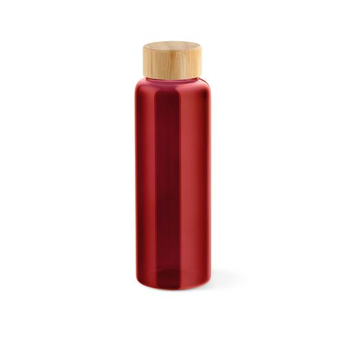 Indus Trinkflasche aus Borosilikatglas mit Bambusdeckel, 510 ml Indus Trinkflasche aus Borosilikatglas mit Bambusdeckel, 510 ml