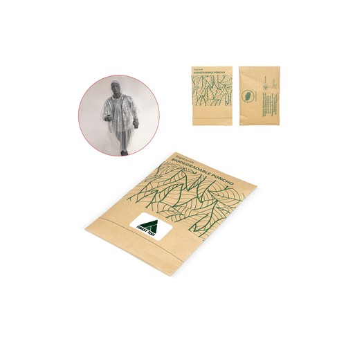 Biodegradable rain poncho Biodegradable rain poncho