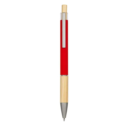 PENNA A SFERA IN ALLUMINIO, METALLO, BAMBÙ E PLASTICA